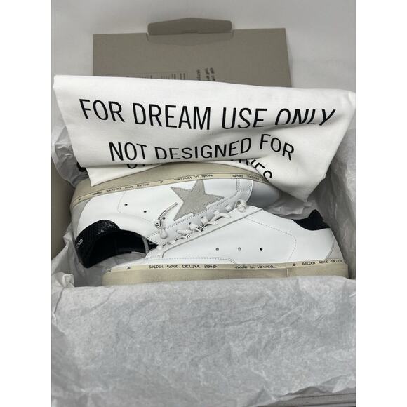 NIB Golden Goose Hi Star Sneaker White‎ / Ice / Black Python Print Suede Star 40 - Picture 1 of 10